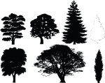 8-Free-Clipart-Of-7-Tree-Silhouettes